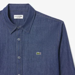 Herren Lacoste Leichtes Regular Fit-Jeanshemd