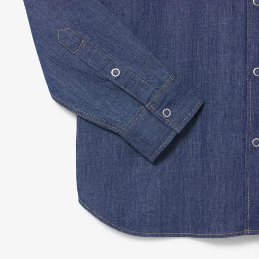Herren Lacoste Leichtes Regular Fit-Jeanshemd