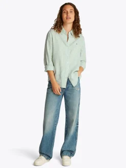 Damen Tommy Hilfiger Leinen Bluse