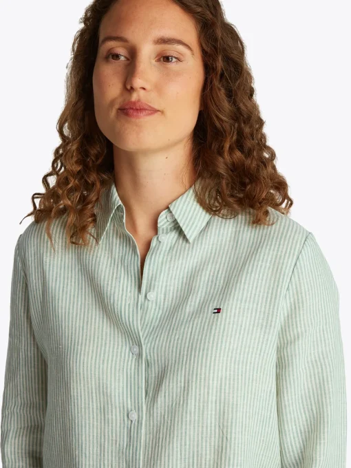 Damen Tommy Hilfiger Leinen Bluse