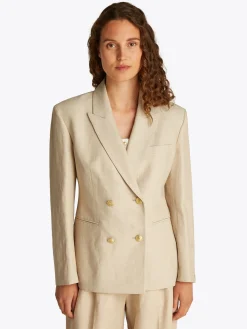 Damen Tommy Hilfiger Leinen Mix Blazer