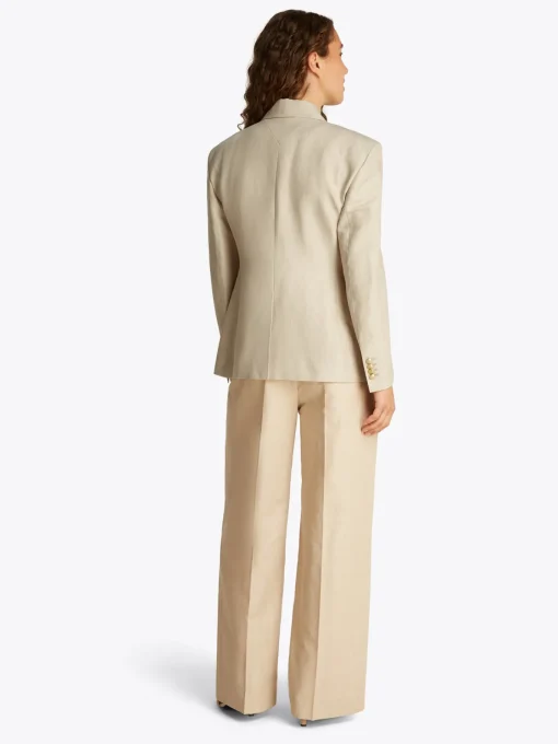Damen Tommy Hilfiger Leinen Mix Blazer