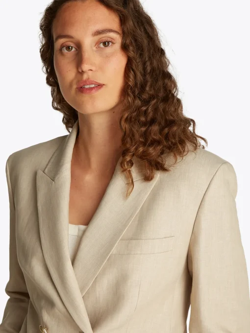 Damen Tommy Hilfiger Leinen Mix Blazer