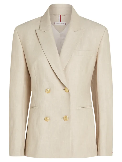 Damen Tommy Hilfiger Leinen Mix Blazer