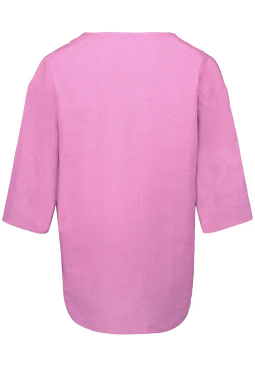 Damen Cartoon Leinenbluse