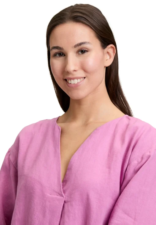 Damen Cartoon Leinenbluse