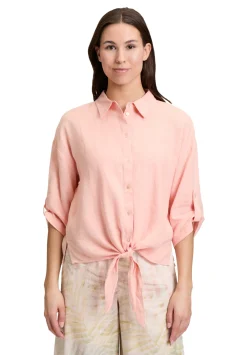 Damen Cartoon Leinenbluse
