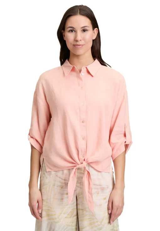 Damen Cartoon Leinenbluse