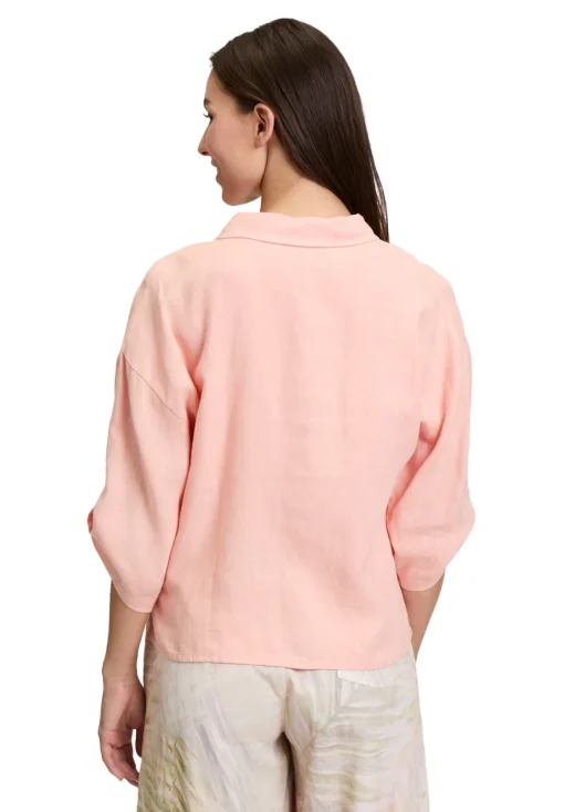 Damen Cartoon Leinenbluse