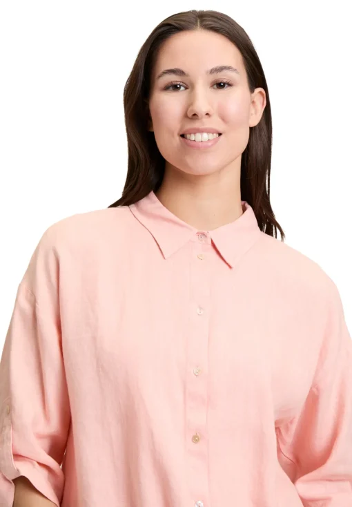 Damen Cartoon Leinenbluse