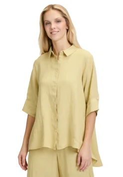 Damen Cartoon Leinenbluse