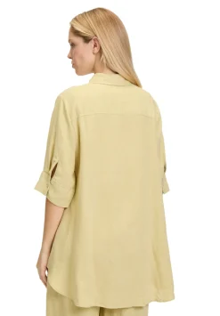 Damen Cartoon Leinenbluse