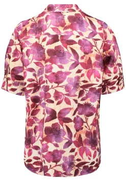 Damen Cartoon Leinenbluse