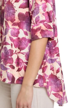 Damen Cartoon Leinenbluse