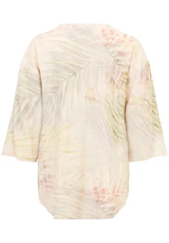 Damen Cartoon Leinenbluse