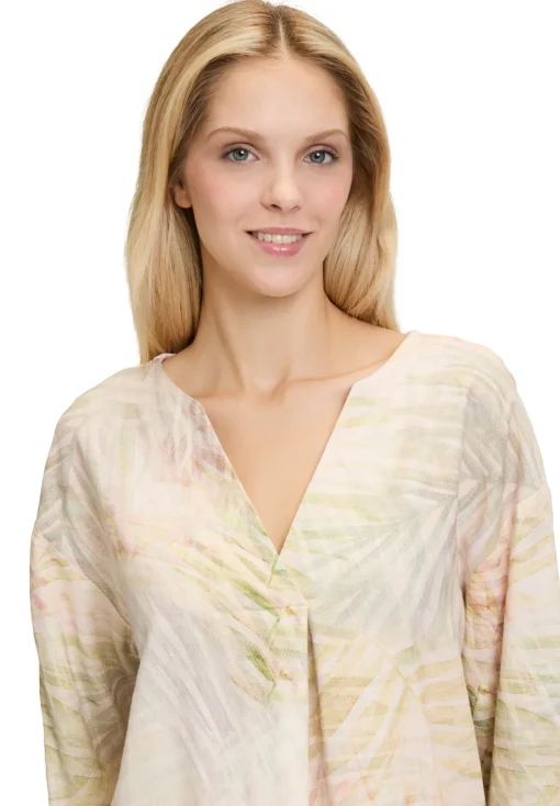 Damen Cartoon Leinenbluse