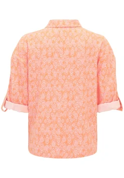 Damen Cartoon Leinenbluse