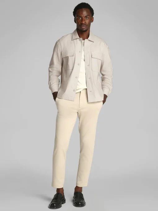 Herren Calvin Klein Leinenhemd Langarm