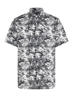 Herren Tommy Hilfiger Leinenhemd mit Vacation Print