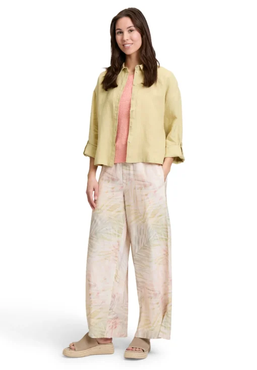 Damen Cartoon Leinenhose