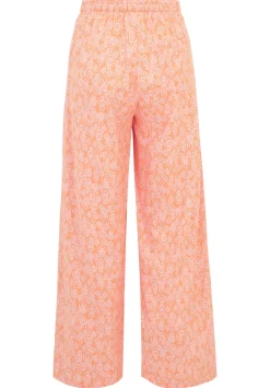 Damen Cartoon Leinenhose