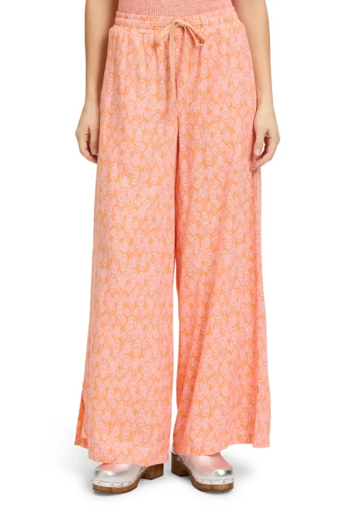 Damen Cartoon Leinenhose