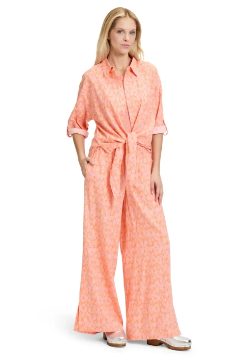 Damen Cartoon Leinenhose