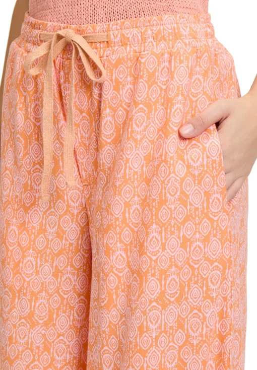 Damen Cartoon Leinenhose