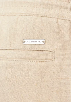 Herren Alberto Leinenhose mit Kordelzug