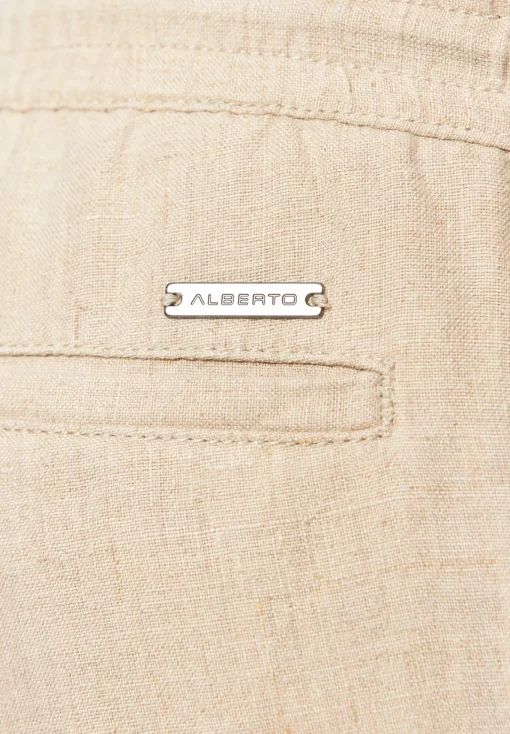 Herren Alberto Leinenhose mit Kordelzug