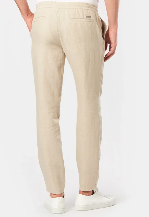 Herren Alberto Leinenhose mit Kordelzug