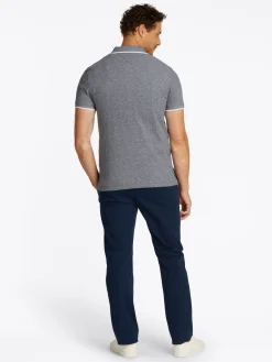 Herren Tommy Hilfiger Leinenmix Poloshirt
