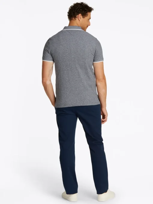 Herren Tommy Hilfiger Leinenmix Poloshirt