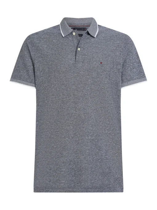 Herren Tommy Hilfiger Leinenmix Poloshirt