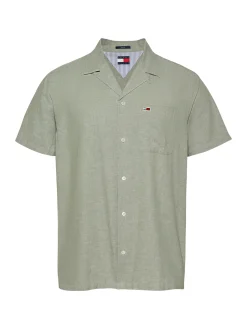 Herren Tommy Jeans Leinenmix-Hemd