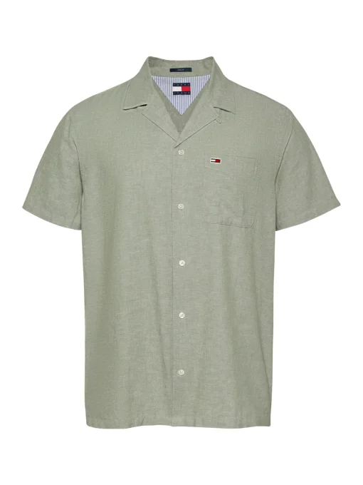 Herren Tommy Jeans Leinenmix-Hemd