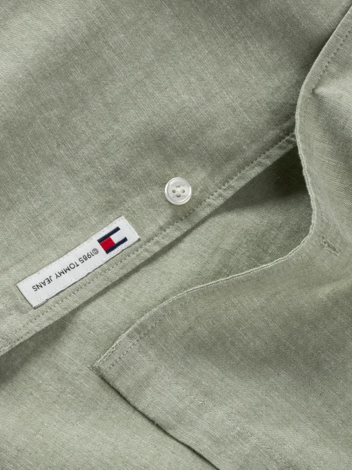 Herren Tommy Jeans Leinenmix-Hemd