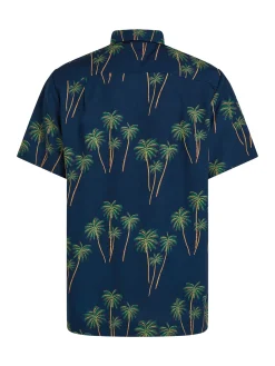 Herren Tommy Hilfiger Lightweight Hemd mit Palmenprint