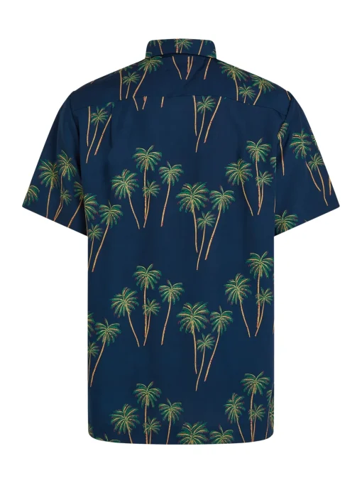Herren Tommy Hilfiger Lightweight Hemd mit Palmenprint