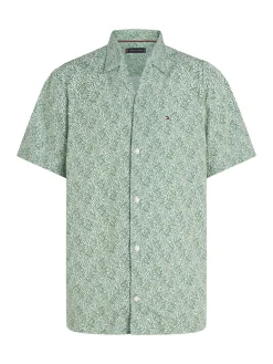Herren Tommy Hilfiger Lightweight Hemd mit Wellenprint