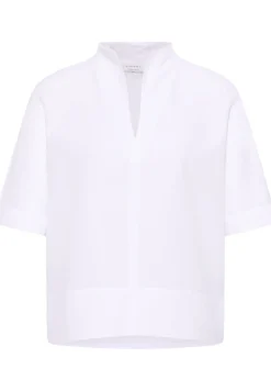 Damen Eterna Linen Shirt Bluse Leinen Kurzarm