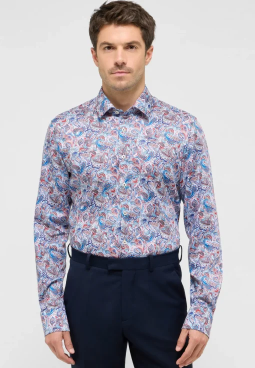 Herren Eterna Linen Shirt Twill Langarm