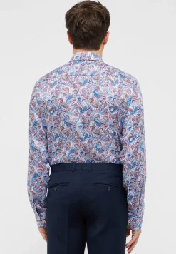 Herren Eterna Linen Shirt Twill Langarm