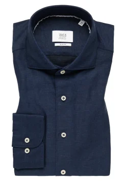 Herren Eterna Linen Shirt Twill Langarm