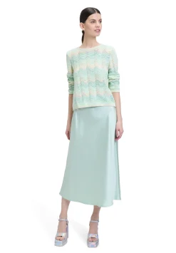 Damen Cartoon Lochstrick-Pullover