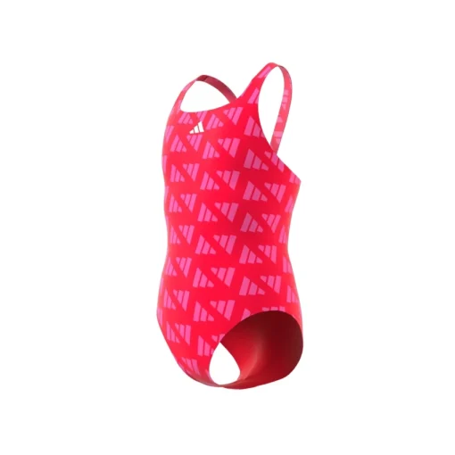 Kinder Adidas Logo Graphic V-Back Kids Badeanzug