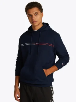 Herren Tommy Jeans Logo Hoodie mit Tunnelzug