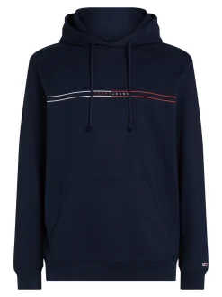 Herren Tommy Jeans Logo Hoodie mit Tunnelzug