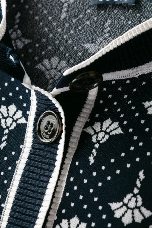 Damen JOOP! Logo Jacquard Strickjacke Kaisa