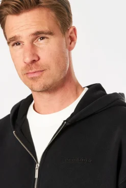 Herren Pegador LOGO OVERSIZED SWEATJACKE VINTAGE SCHWARZ